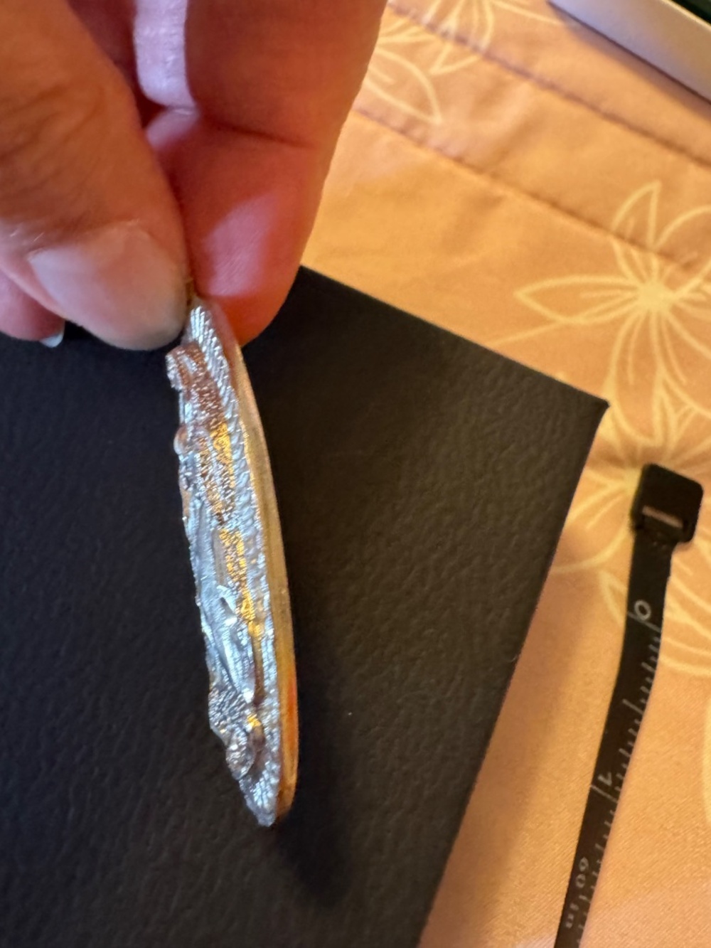 Our Lady of Guadalupe Pendant Large Sterling Silver - Picture 7 of 7